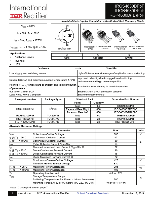 IRGB4630DPbF