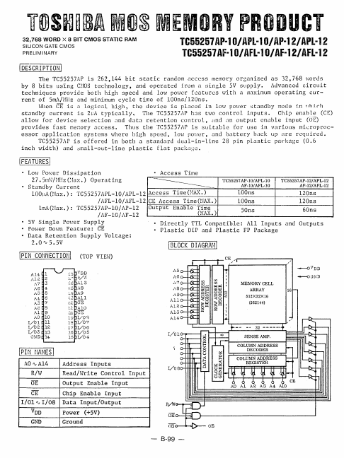 TC55257AF-12