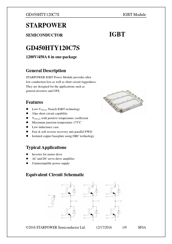GD450HTY120C7S Datasheet Preview
