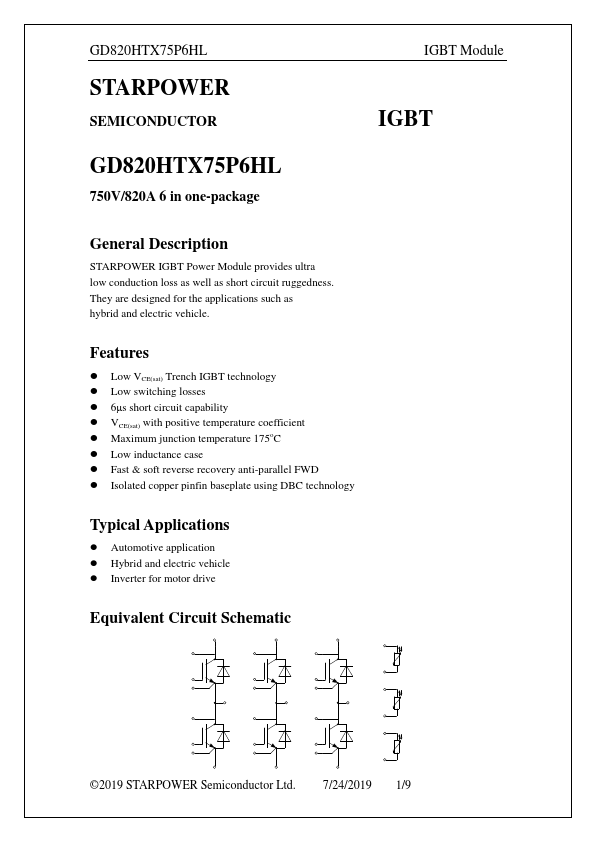 GD820HTX75P6HL Datasheet Preview