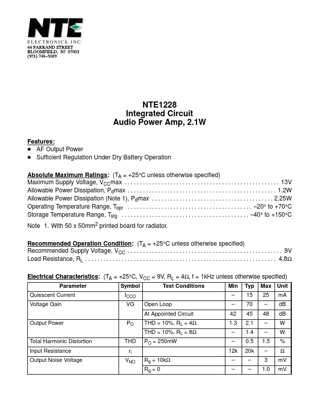 NTE1228