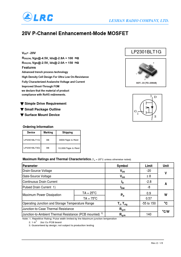 LP2301BLT1G