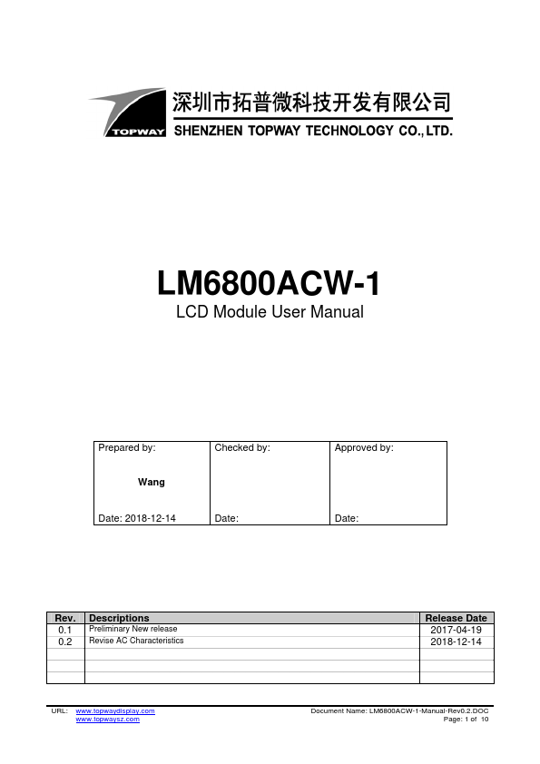 LM6800ACW-1