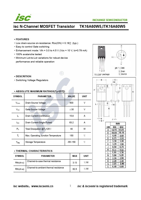 TK16A60W5