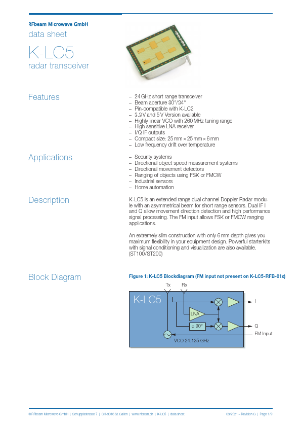K-LC5 Datasheet Preview
