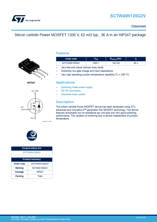 SCTW40N120G2V