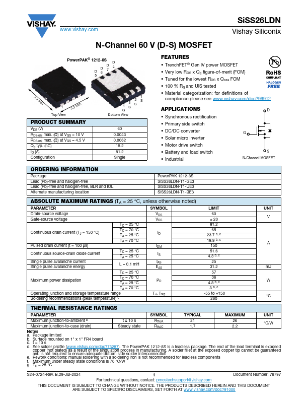 SiSS26LDN Datasheet Preview