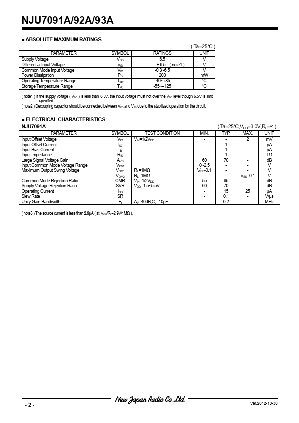 NJU7093A