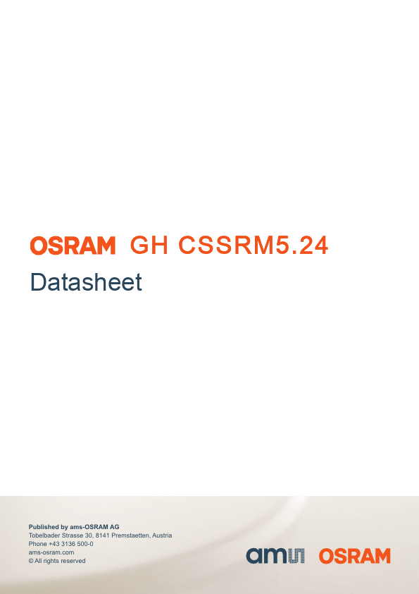 GHCSSRM5.24 high-power LED by OSRAM - Datasheet Preview