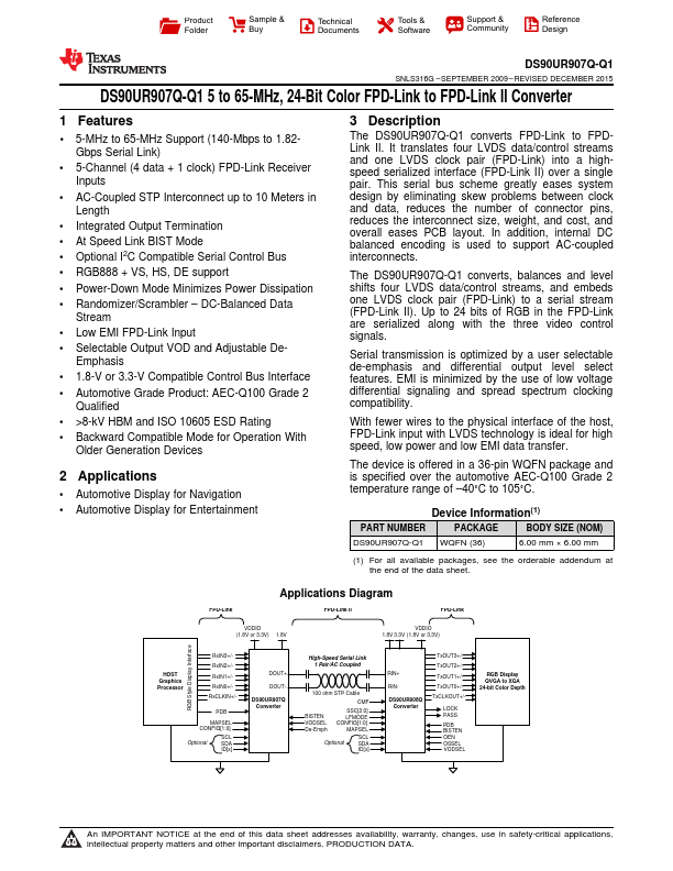 DS90UR907Q-Q1