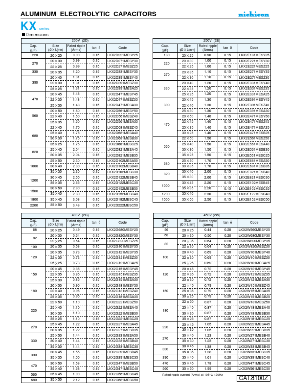 LKX2W121MESY45