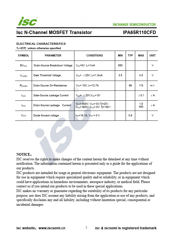 IPA65R110CFD