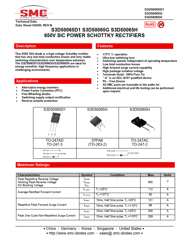 S3D50065D1 Datasheet Preview
