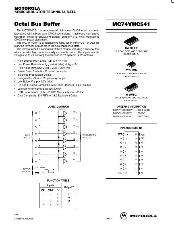 MC74VHC541