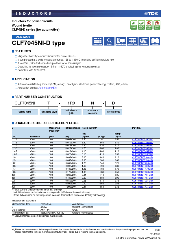 CLF7045NIT-2R2N-D