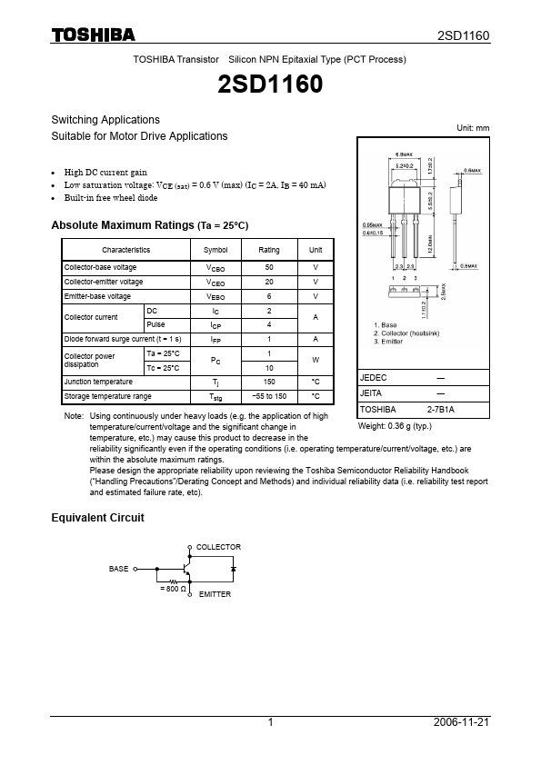 2SD1160