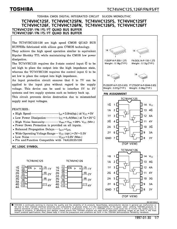 TC74VHC125FS