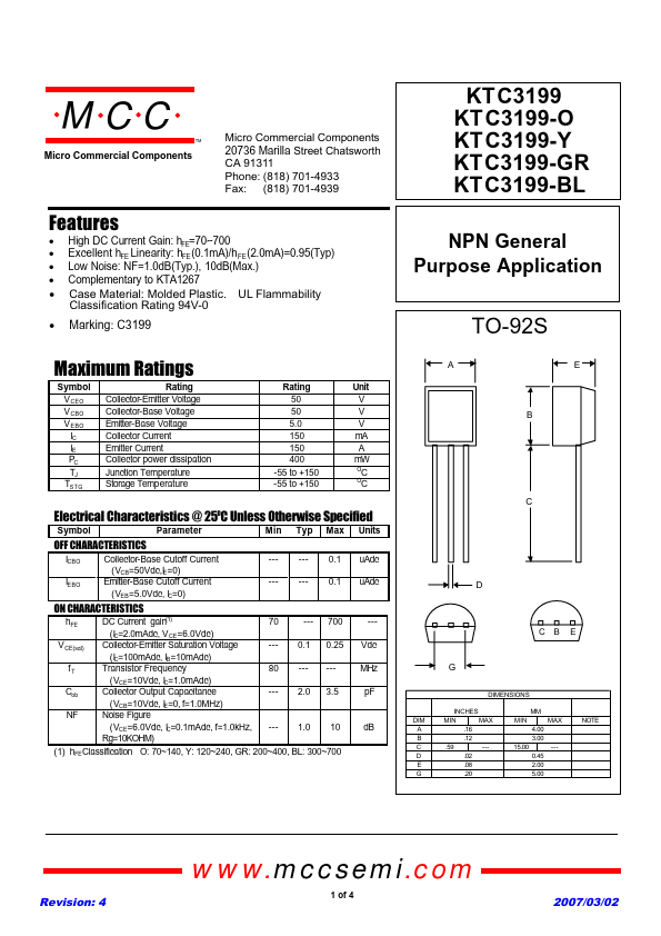 KTC3199-Y