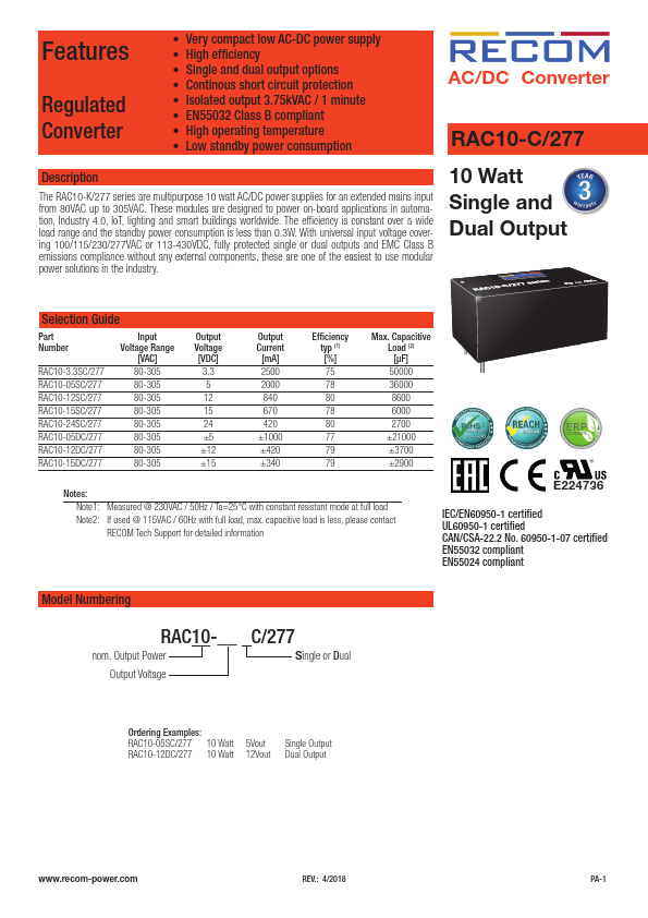 RAC10-3.3SC-277