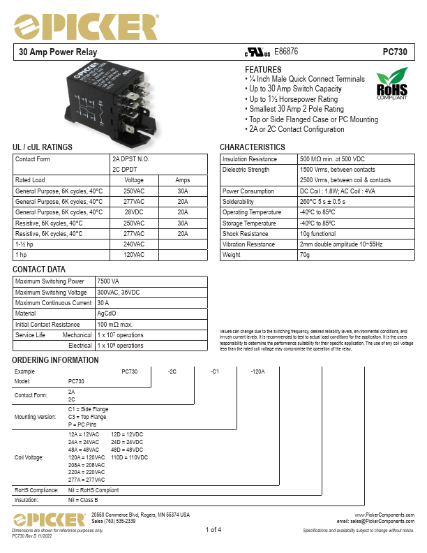 PC730 Datasheet Preview