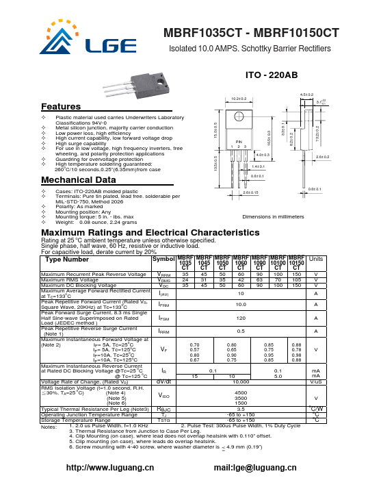 MBRF1050CT