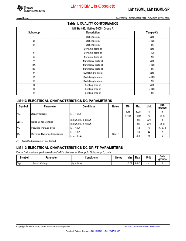 LM113QML