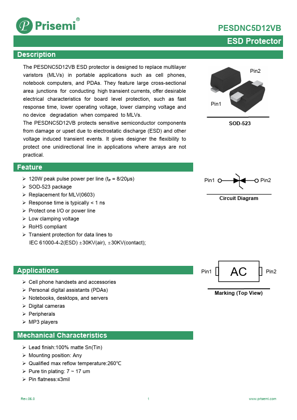  Datasheet Preview Page 1
