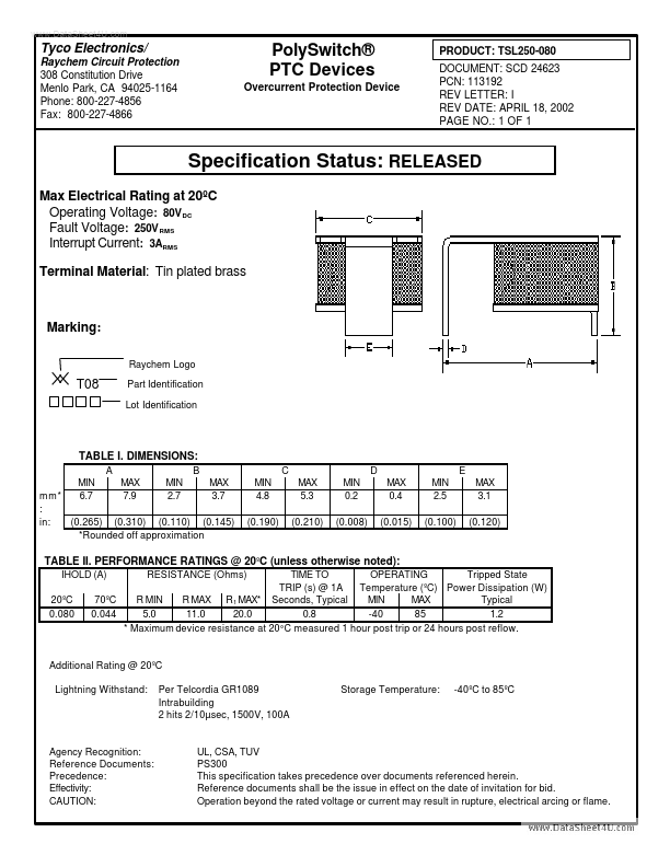 TSL250-080