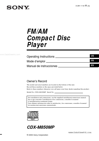 CDX-M850MP