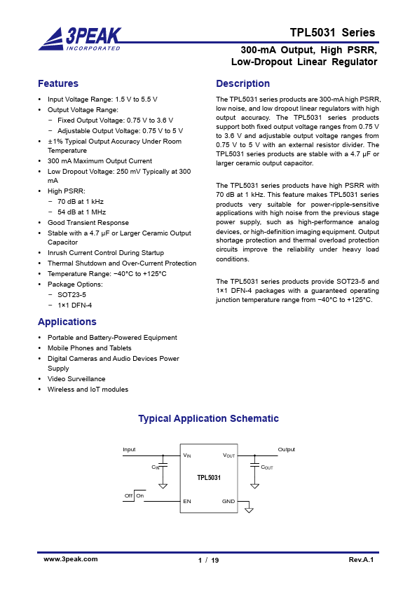 TPL5031 Datasheet Preview
