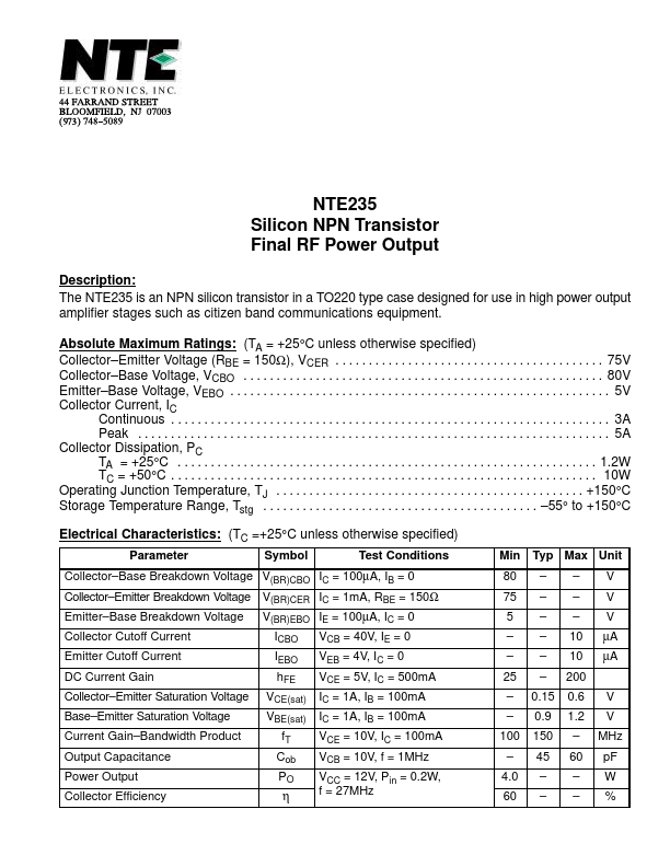 NTE235