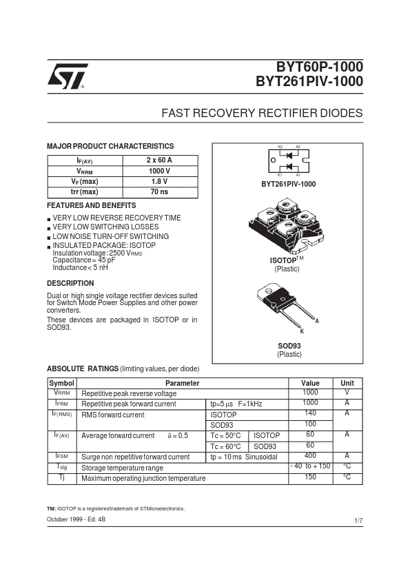 BYT261PIV-1000