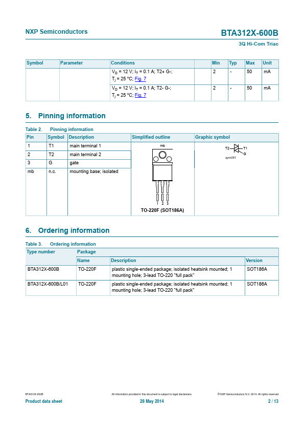 BTA312X-600B