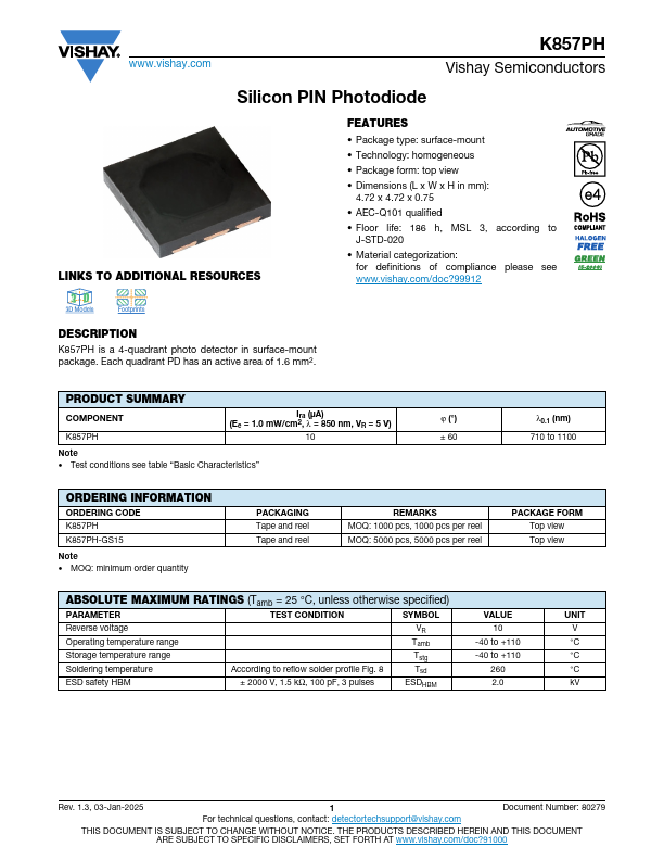 K857PH Datasheet Preview