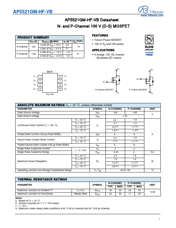 AP5521GM-HF Datasheet Preview