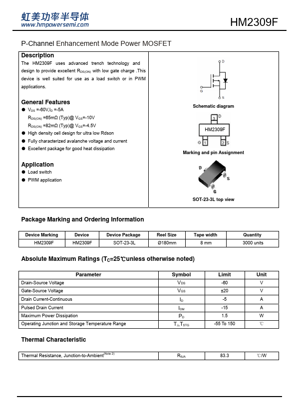 HM2309F Datasheet Preview
