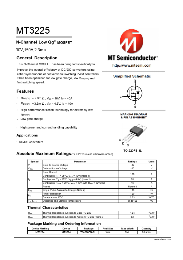 MT3225 Datasheet Preview