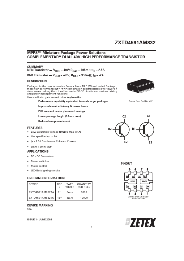 ZXTD4591AM832