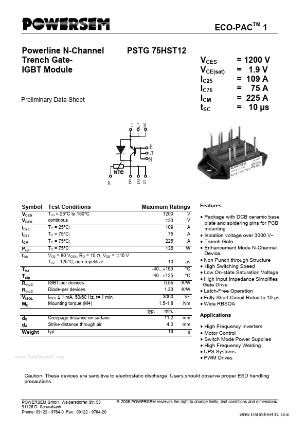 PSTG75HST12