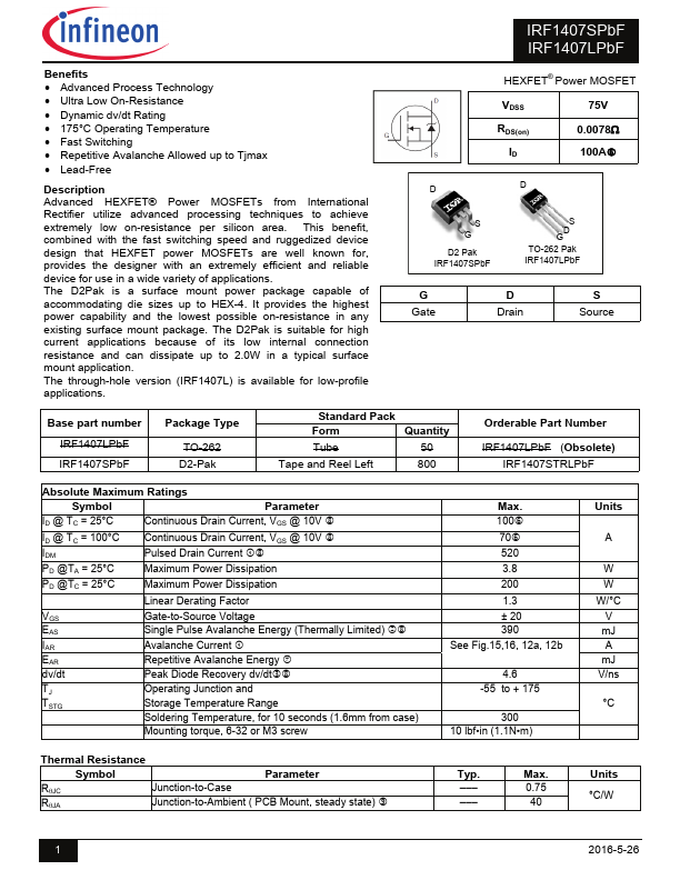 IRF1407L