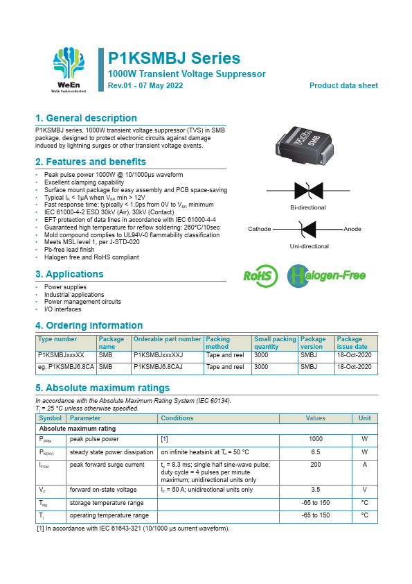 P1KSMBJ9.1CA