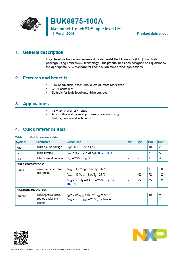 BUK9875-100A