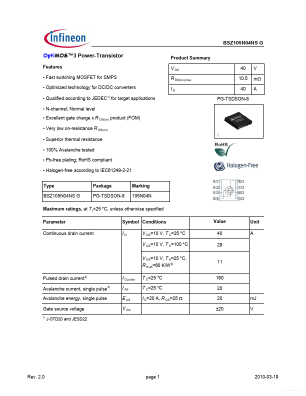 BSZ105N04NSG