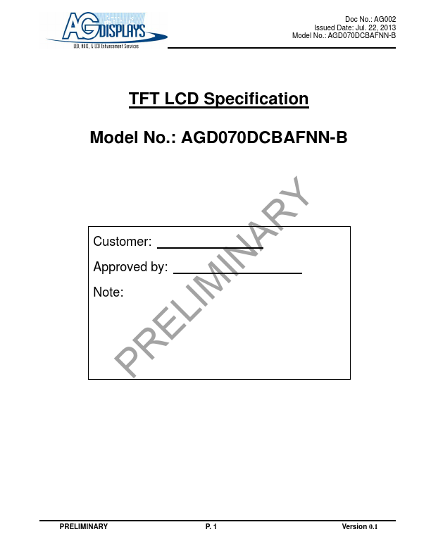 AGD070DCBAFNN-B