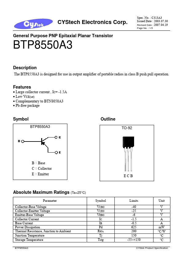 BTP8550A3