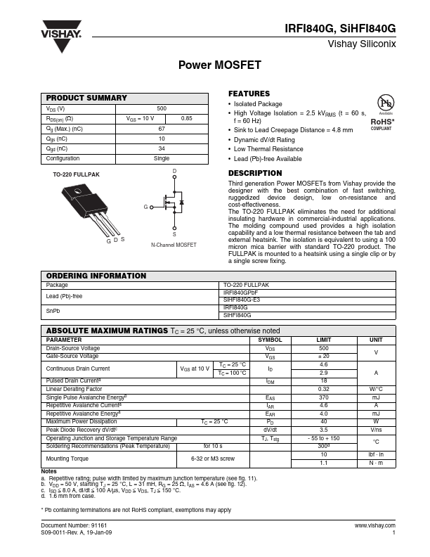 IRFI840G