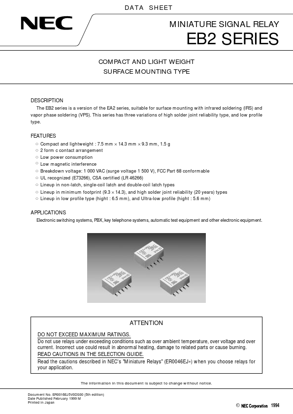 EB2-6NUH-R Datasheet Preview