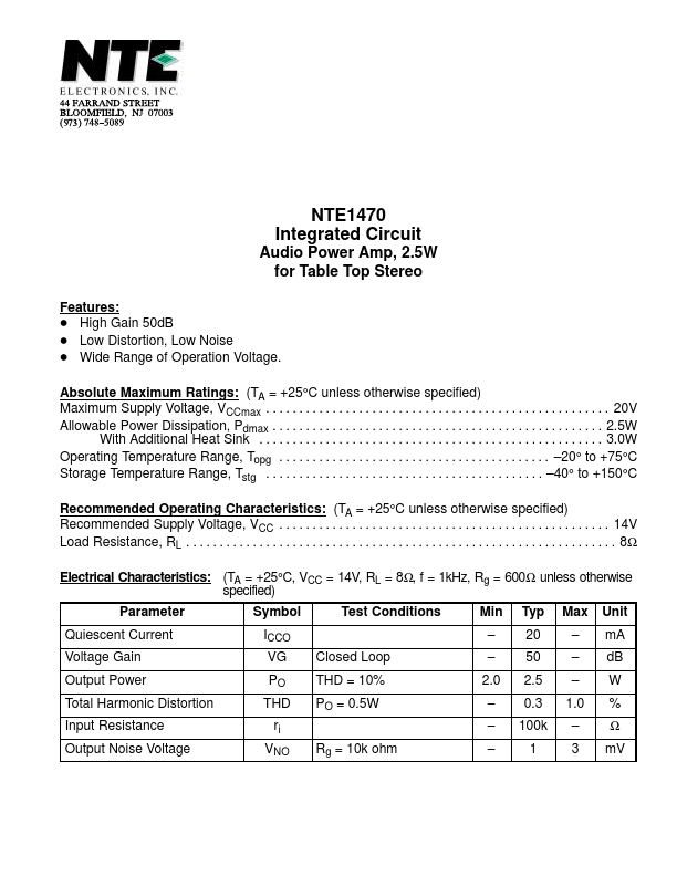 NTE1470