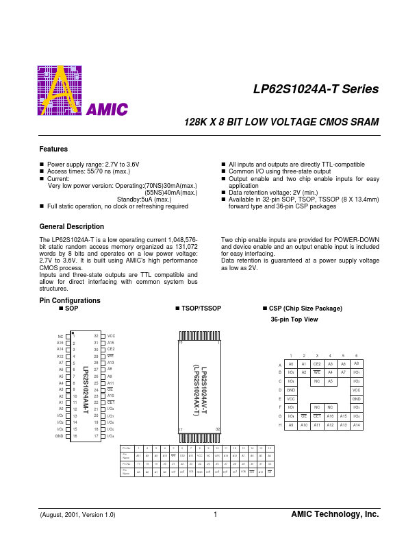 LP62S1024AM-55LLT