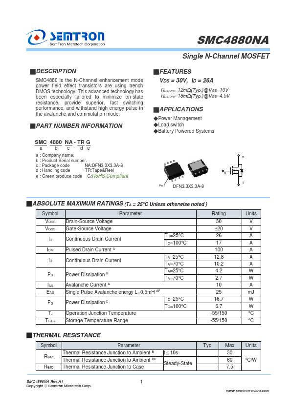 SMC4880NA Datasheet Preview
